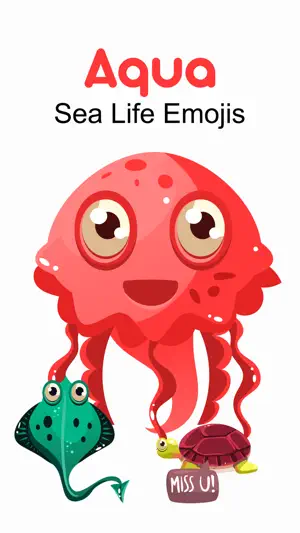 Aqua Sea Life EMojis