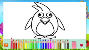 为孩子画动物着色页