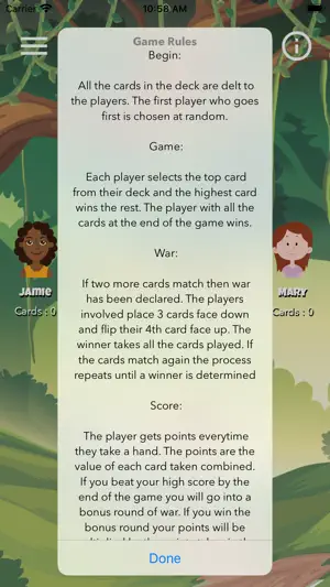 War! The First Card Games